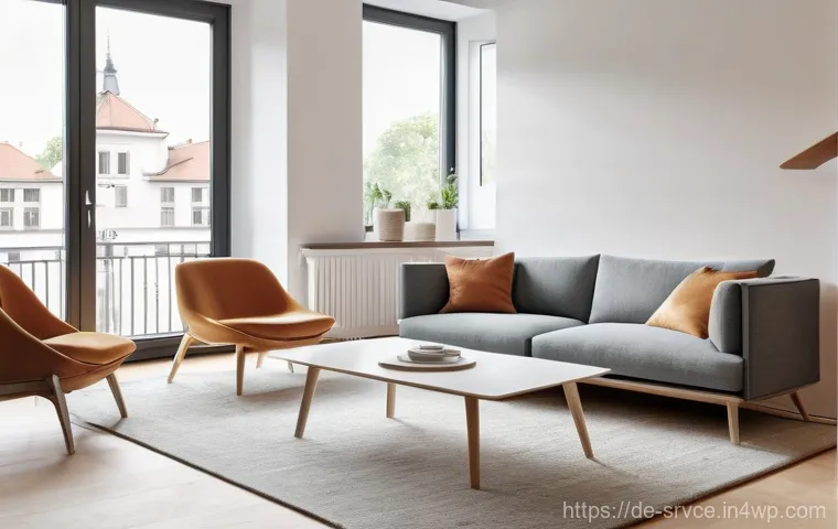 역메타버스 서비스의 플랫폼 생태계 탐색 - **Prompt Title: Seamless Smart Living**
    **Image Prompt:** A bright, modern living room in a Germ...